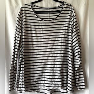 Duluth long-sleeve, lightweight, striped top, 2x